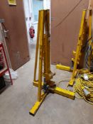 Pair of cable reel stands, model HJ3 Jack, Capacity 1500kg, with various poles