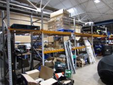 4 bays pallet racking comprising 5 end frames and 12 cross beams (Delayed Collection)
