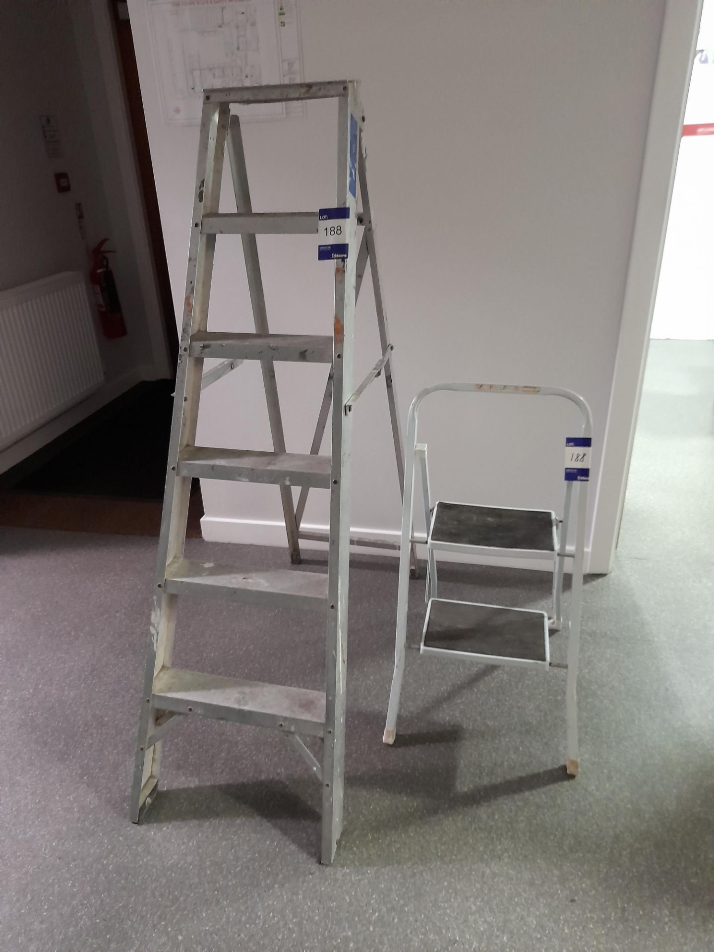 1 x six tread stepladder, and 1 x two tread stepladder - Image 2 of 2