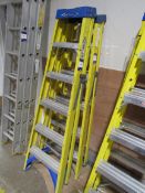 2 x 5-tread fibreglass ladders