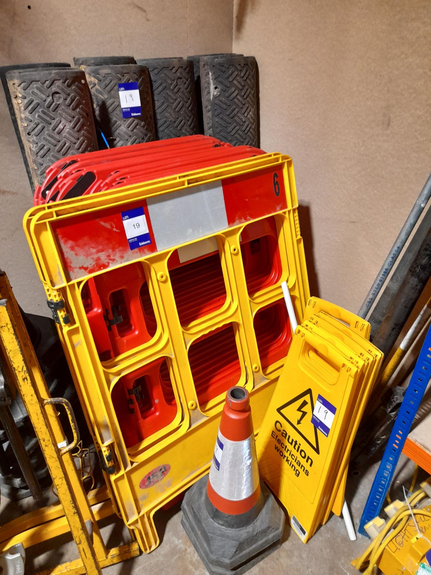 Quantity of safety barrier, cones, cable protector ramps, etc., as photographed - Image 2 of 3