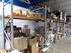 6 bays pallet racking comprising 7 end frames and 10 cross beams (Delayed Collection)