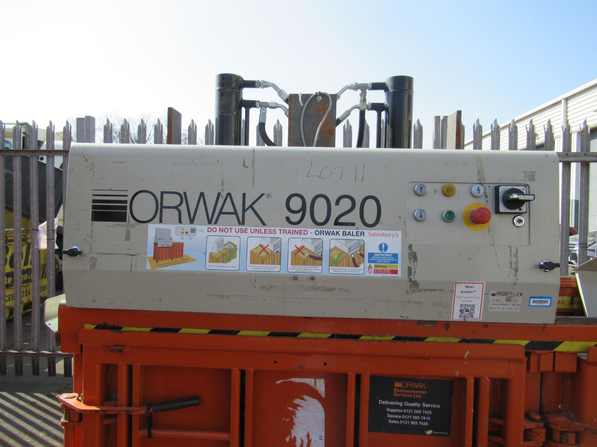 An Orwak 9020 Triple Chamber Baler - Image 6 of 8