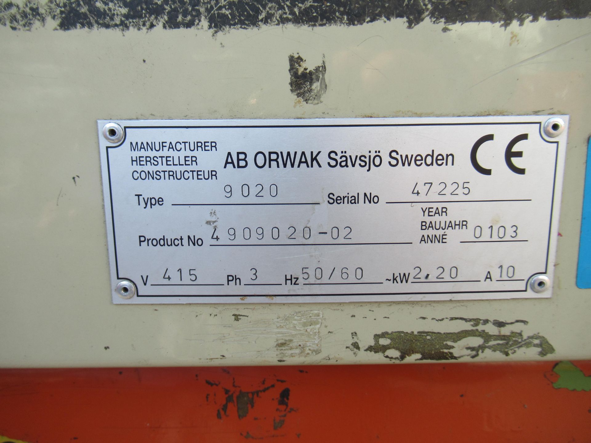 An Orwak 9020 Triple Chamber Baler - Image 7 of 8