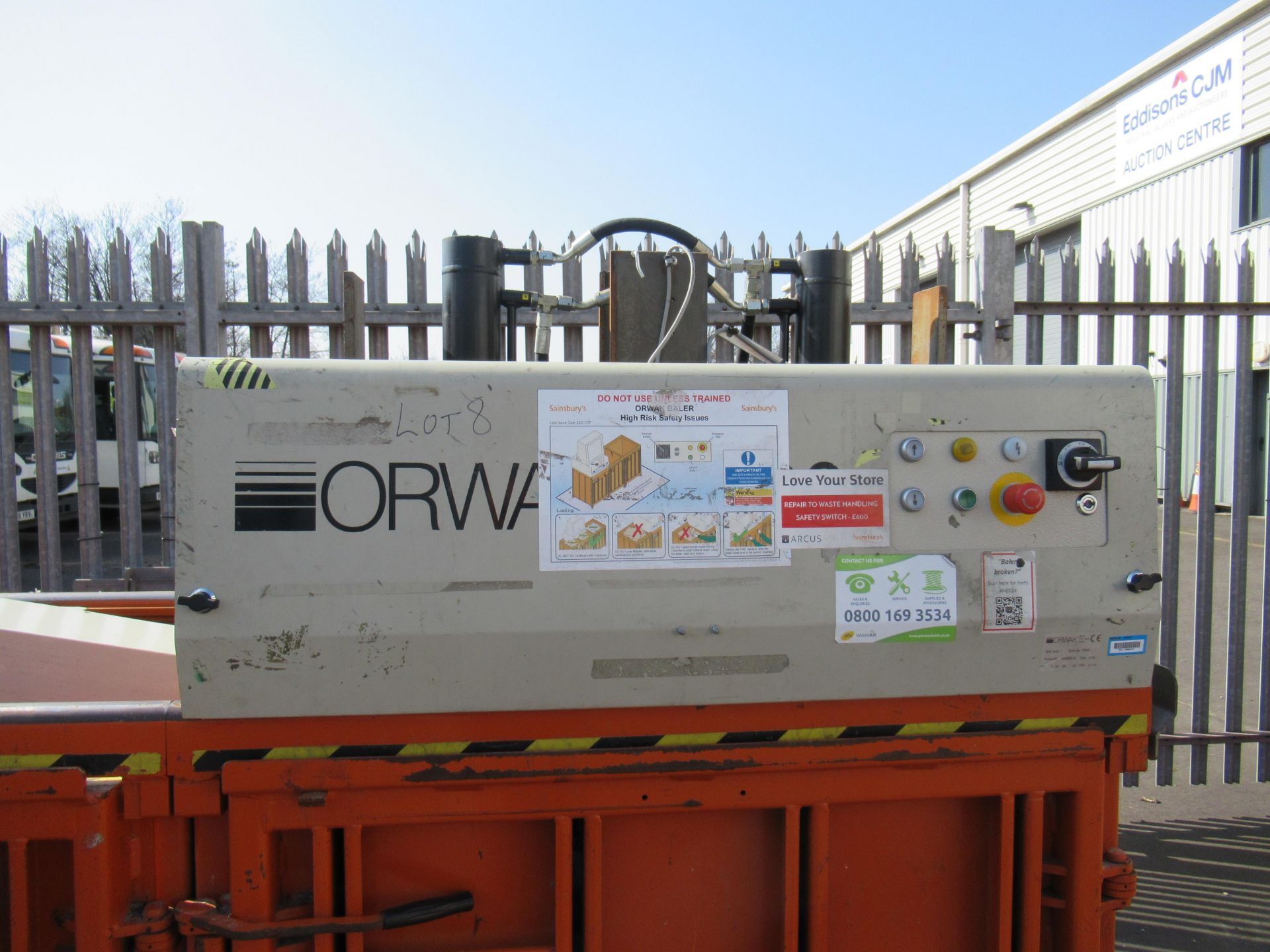 An Orwak 9020s Triple Chamber Baler - Image 6 of 8