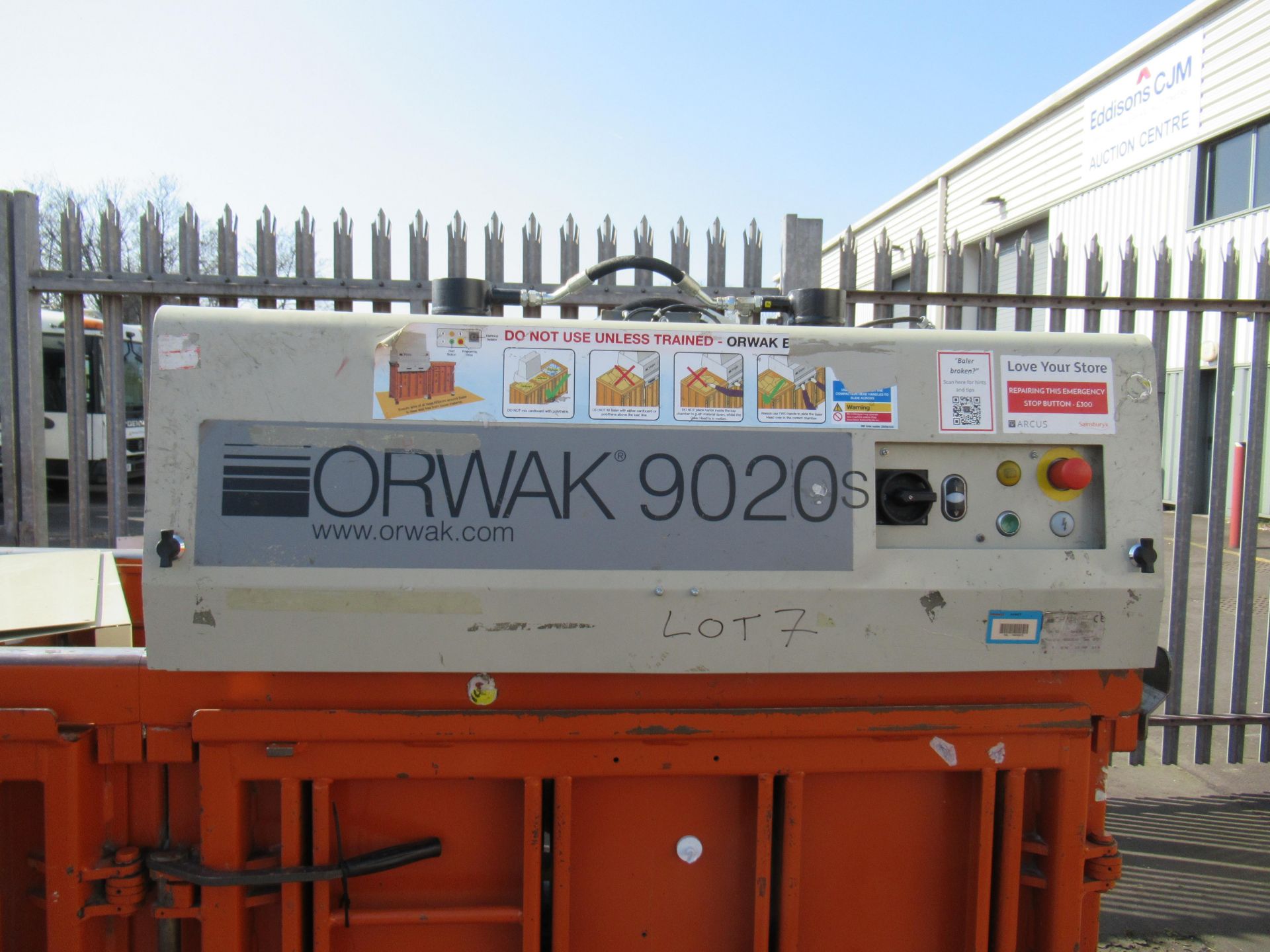 An Orwak 9020s Triple Chamber Baler - Image 6 of 8