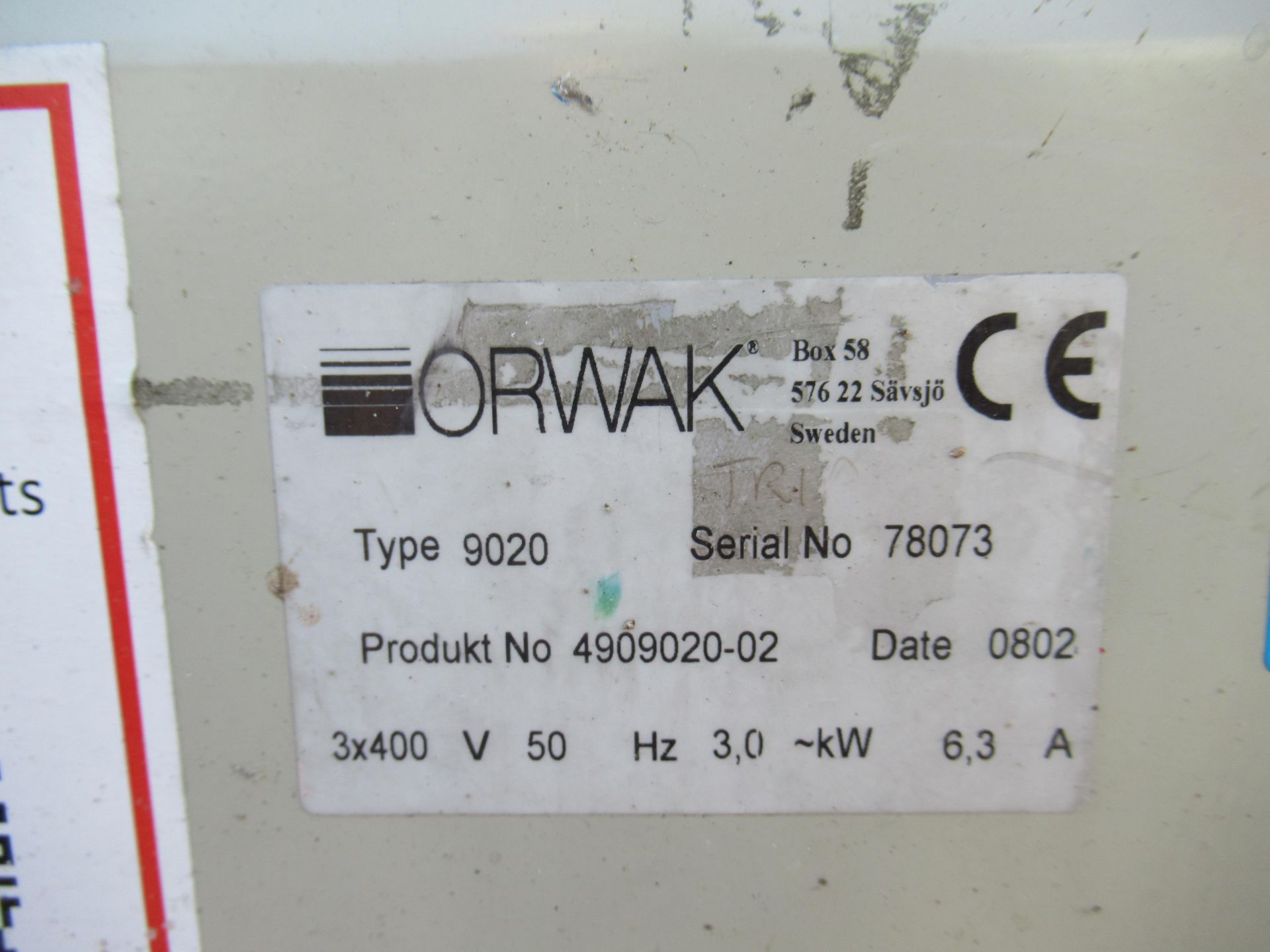 An Orwak 9020 Triple Chamber Baler - Image 7 of 8