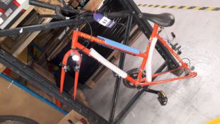 Townsend Bike Frame & 4 sets of Mountain Bike Wheels