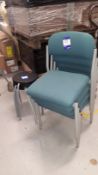 4 Stacking Meeting Room Chairs & 3 Ikea Stackable Stools