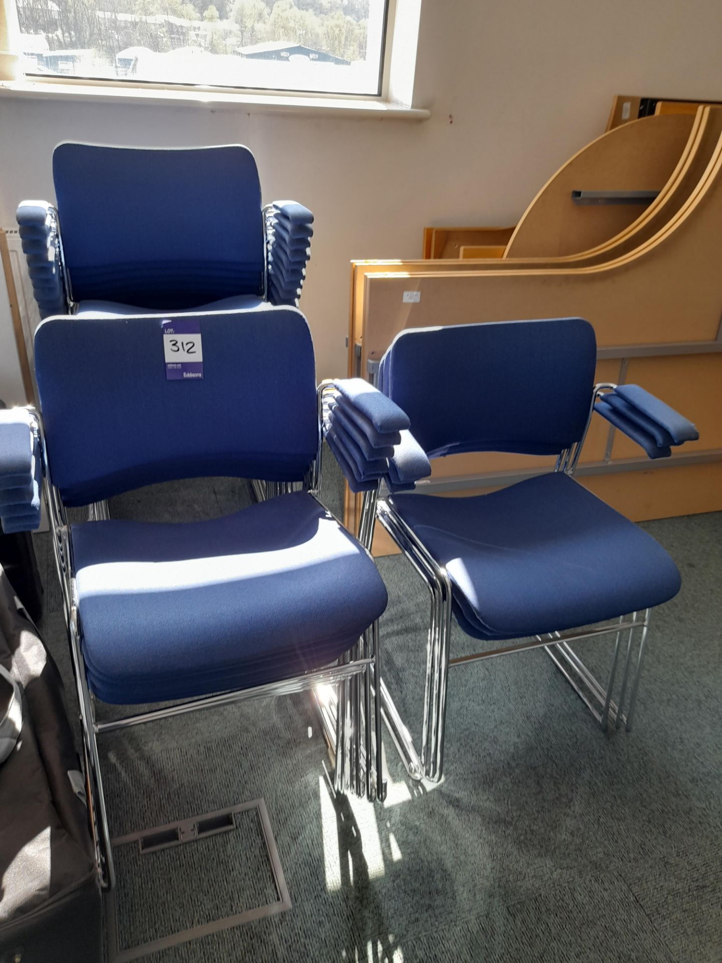 20 x Stackable meeting room chairs - Image 2 of 2