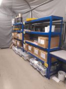 3 - bays of four tier boltless shelving, approx. 1800mm x 1800mm x 450mm (Contents not included)