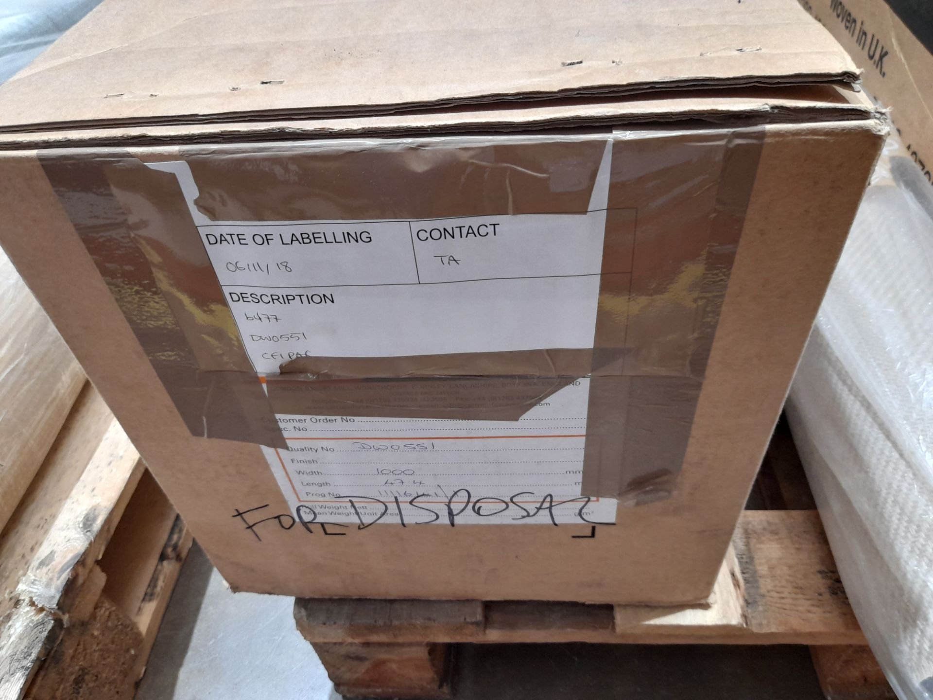 Pallet containing various rolls of woven fabric/material - Image 4 of 4
