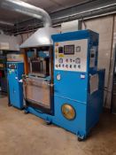 Press 5 Comprising; Shinlin HPC-500500A heated platen press, s/n 104203001, AF-5 water cooler,