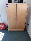 2 x Medium height double door cupboards and 2 x Medium height bookcases (Contents excluded)