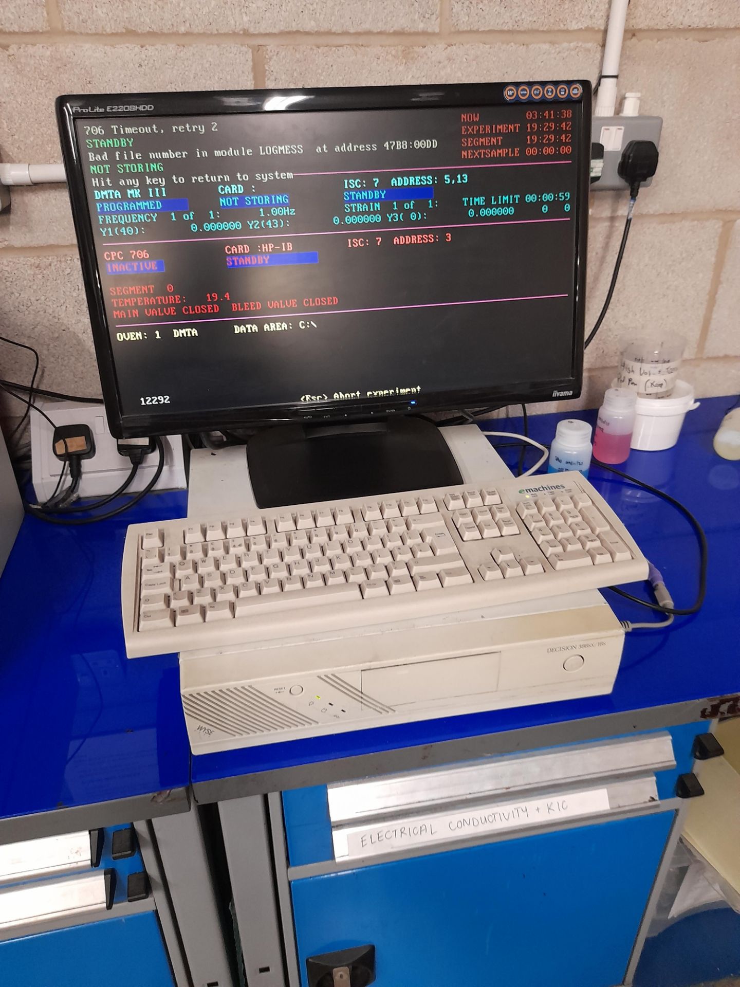 DMA 3 Comprising; Polymer Laboratories Dynamic Mechanical Thermal Analyser, MK III, Polymer - Image 6 of 7