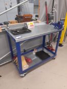 Bench Master 2 tier steel trolley, with Irwin engineers vice