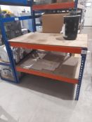 2 - Boltless assembly tables, with shelf, approx. 1220mm x 760mm