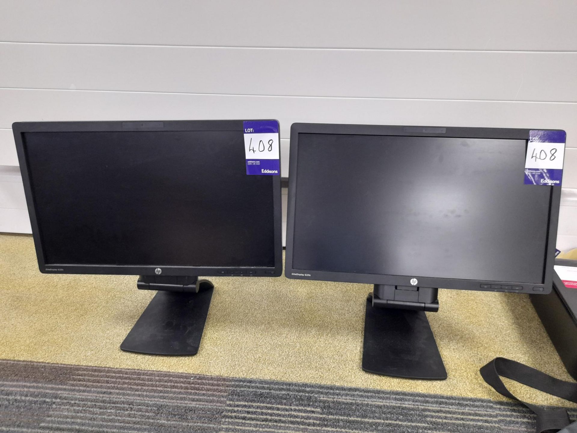 HP 2013 Ultraslim Docking station, s/n 5CG807Z0RN & 2 – HP EliteDisplay E221c monitors, year 2015,