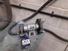 Draper double ended bench grinder (Ducting excluded, plastic hose included) (please note that the