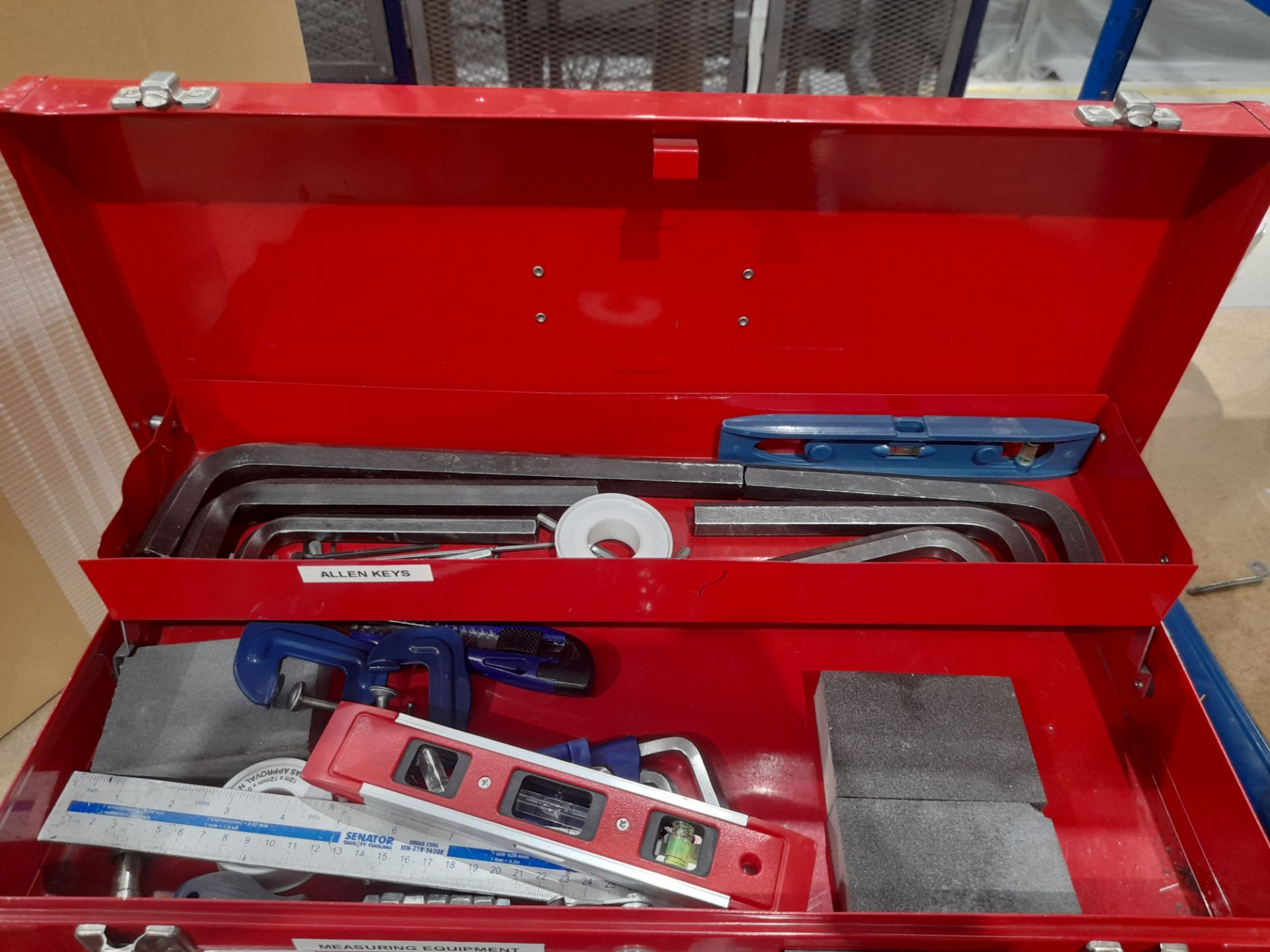 Senator three drawer toolbox, with contents - Image 2 of 3