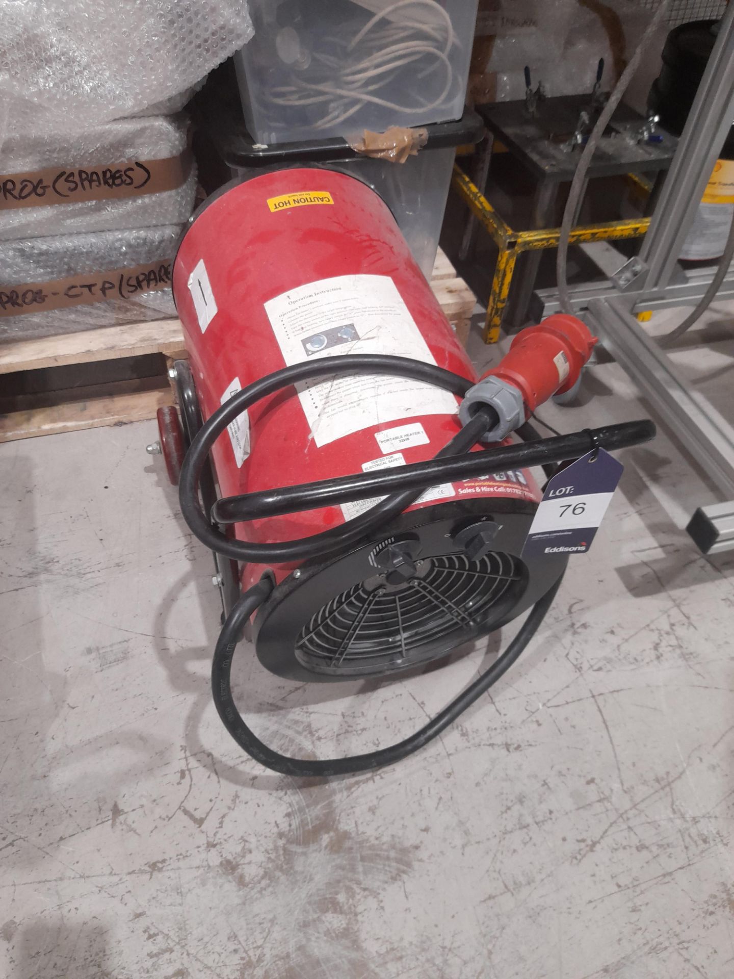 Model 400v-15 portable electric heating unit