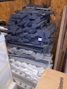 Large quantity of wall mountable coat hangers