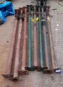 8 x Acrow props (Approx. 1800mm closed height)