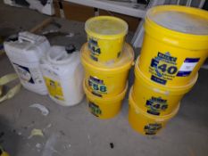 8 x Various tubs / containers of adhesives