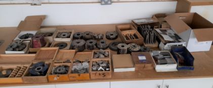 Assortment of various spindle moulder tooling