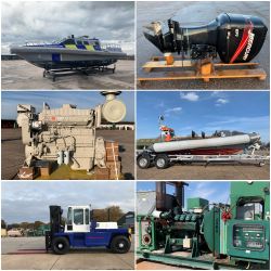 Major Online Auction of Industrial & Marine Diesel Power Packs, Generators, Outboard Motors, Boats and Yachts, Marine Gearboxes etc
