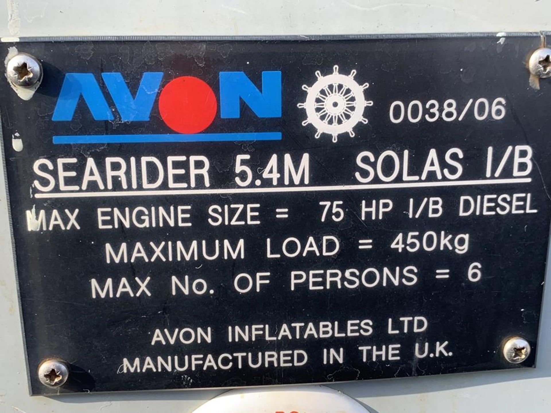 Avon Searider 5.4M rib - Image 13 of 14