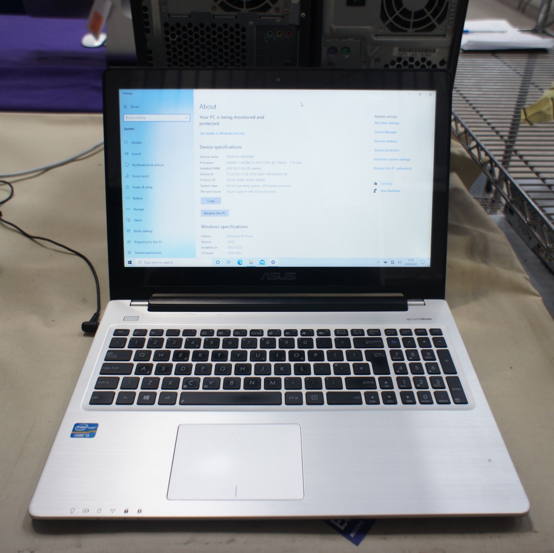 Acer Laptop Computer, Intel i5 Processor, 6GB Ram, 1TB Hard Drive, Windows 10 Home - Image 3 of 4