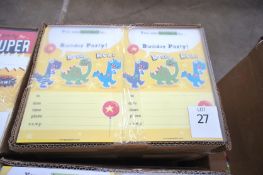 Quantity of Party Invitations to Box