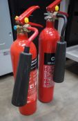 2 x Carbon Dioxide Fire Extinguishers