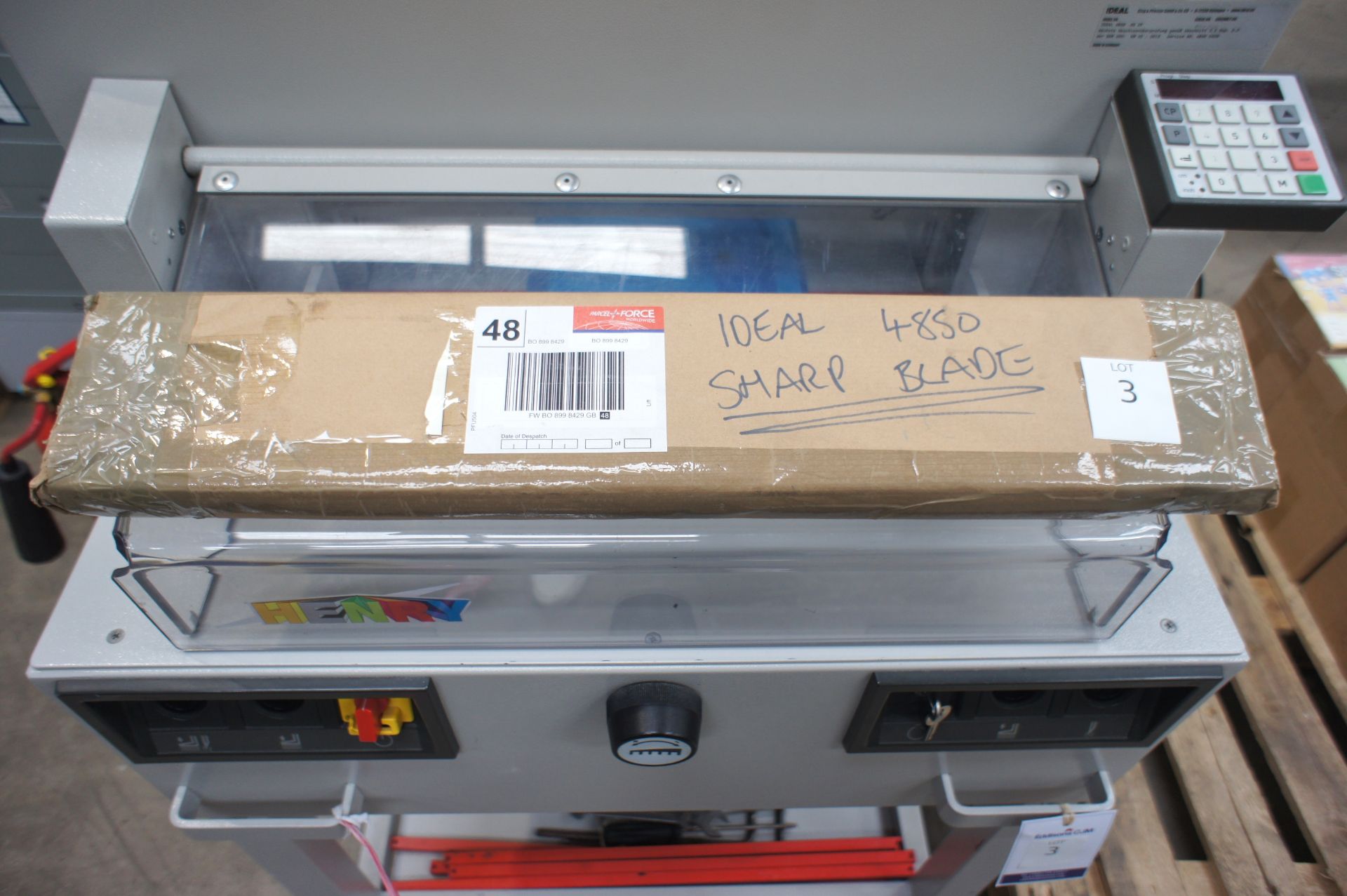 Ideal 4850-95EP Programmable Guillotine, Powered Back Gauge, Cutting Height 80mm, Cutting Length - Image 8 of 8