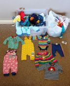 Various Baby Boy & Girl Clothes & Socks Age 0-12 Months, Brands include Frugi, Kite & Toby Tiger,