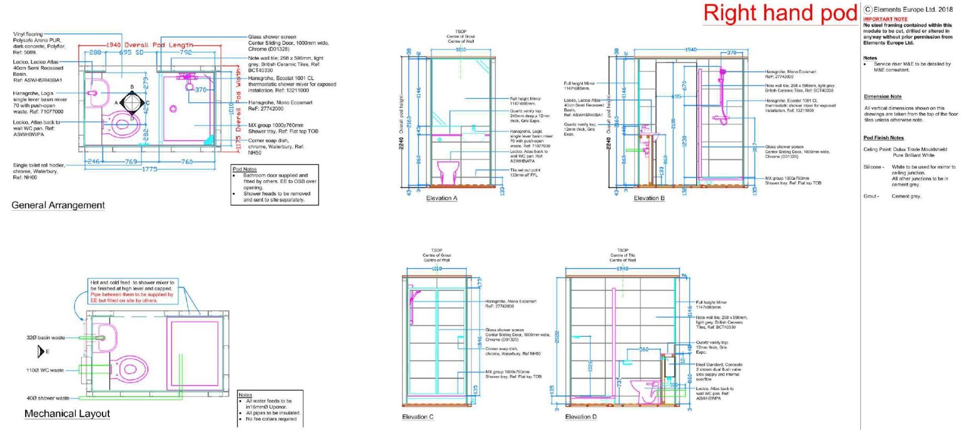 c.92 Bathroom Pods for a postponed Student Accommodation project. - Image 7 of 28