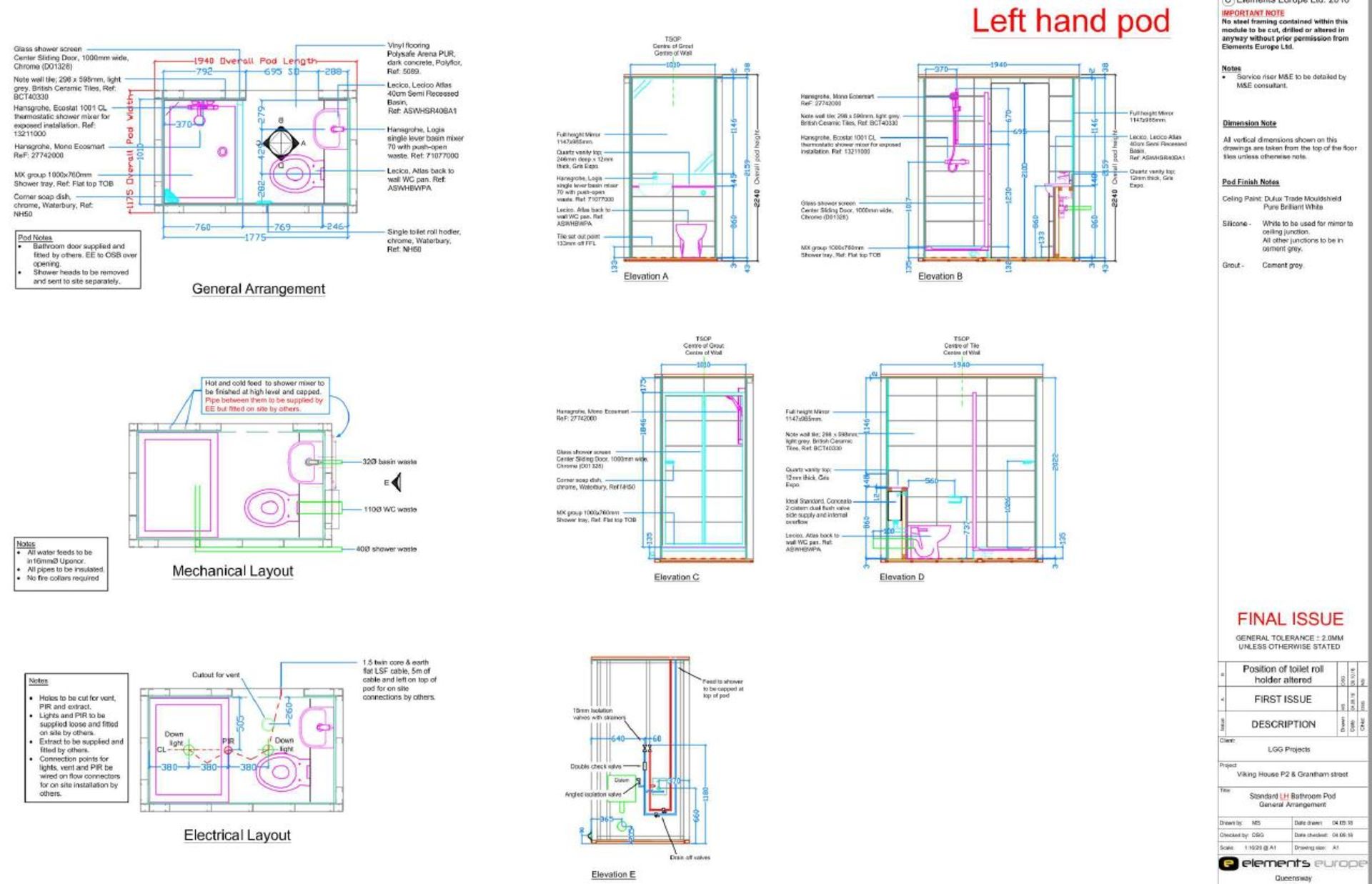 c.92 Bathroom Pods for a postponed Student Accommodation project. - Image 6 of 28