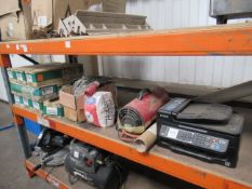 A mixed lot to include an Epson Printer, A Clarke Space Heater and a qty of brown drawer runners etc