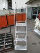 A stainless steel 3 step platform