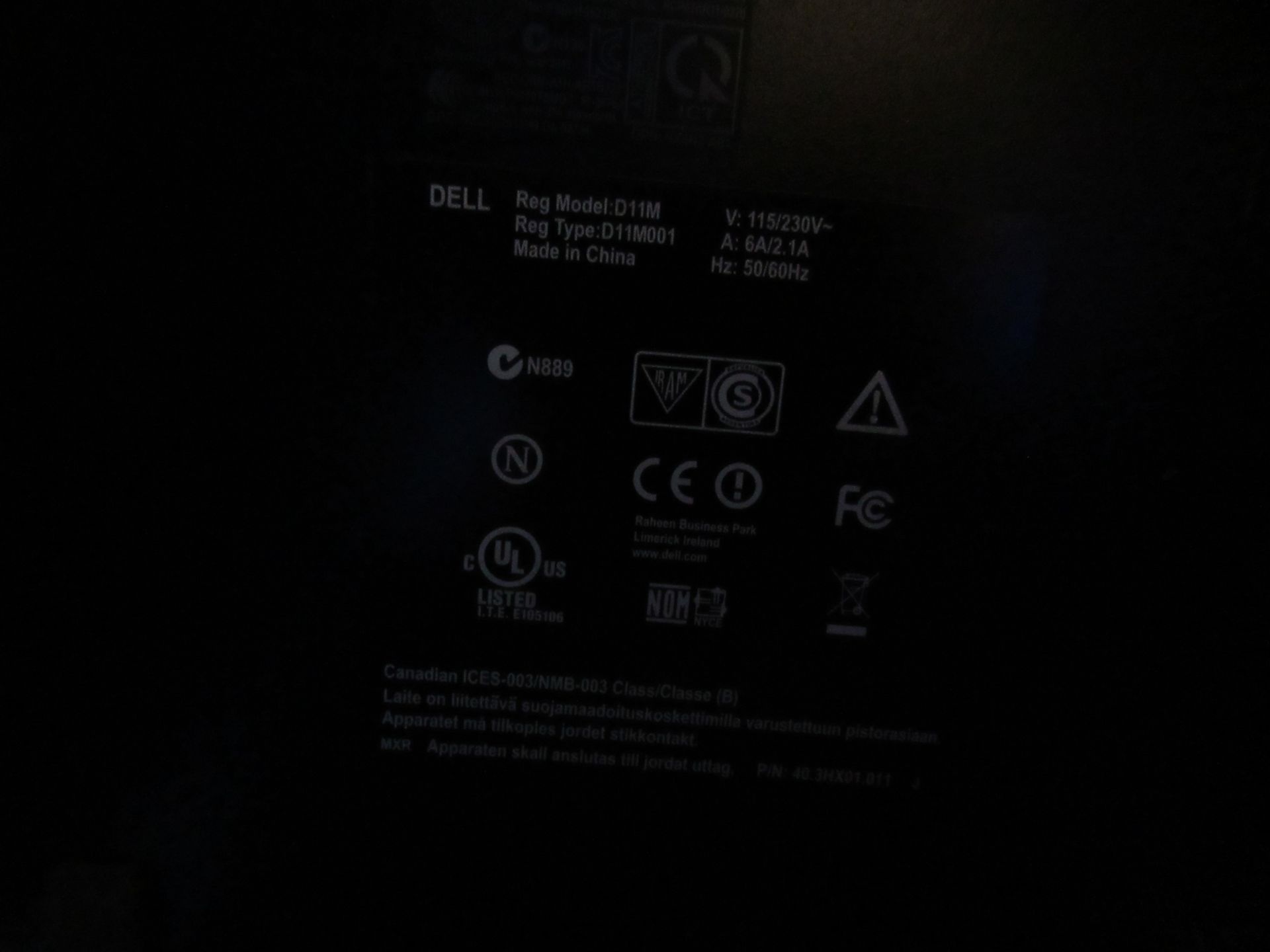 3x Dell Vostro 270 PC's- no power cables - Image 5 of 7