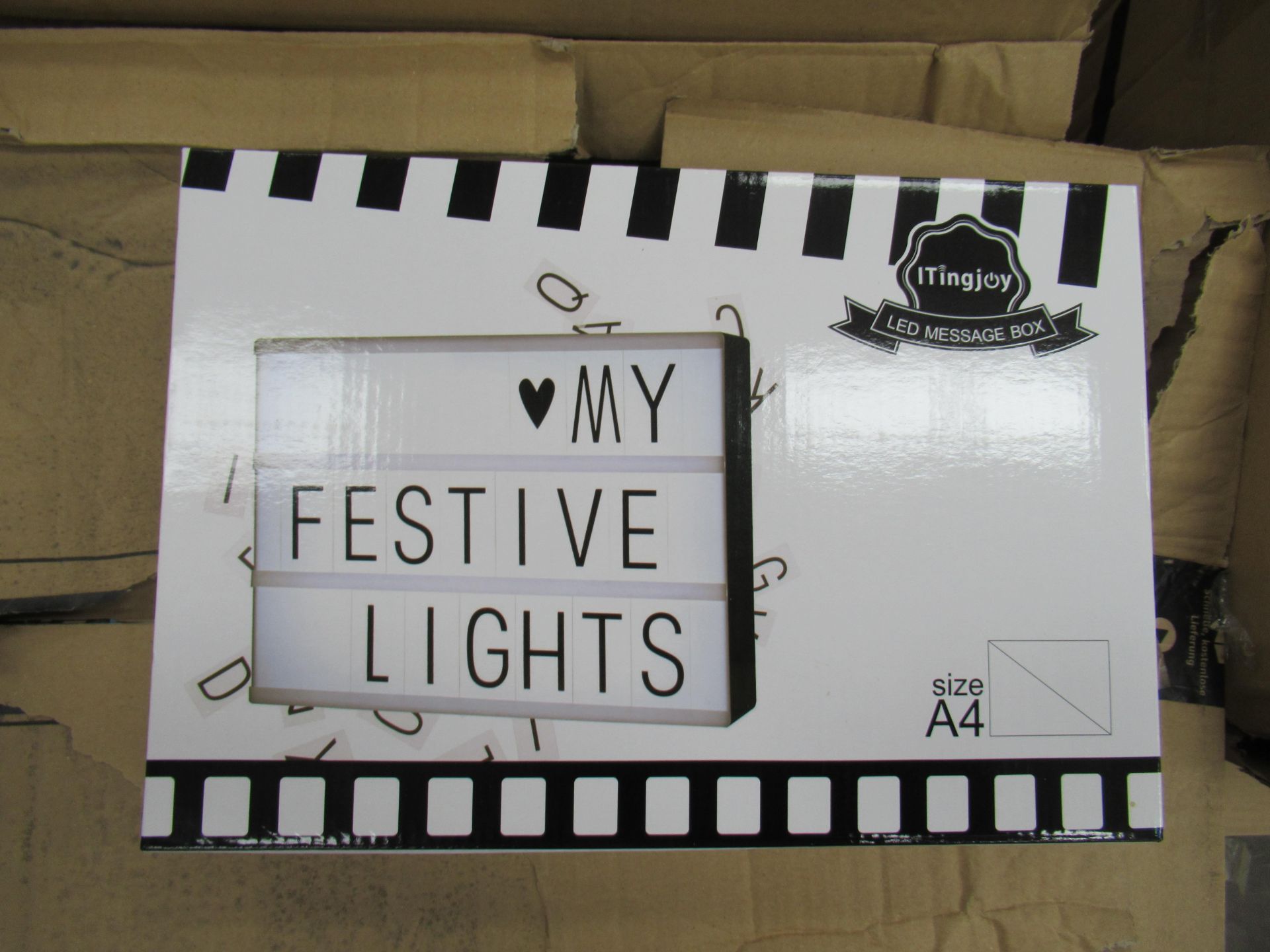 A pallet of LED Message Boxes. Please note there is a £10 plus VAT Lift out fee - Image 2 of 2