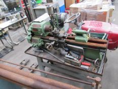 A 4" Box-Ford Precision Lathe, Bench Mounted 230V (Untested). Please note there is a £10 plus VAT L