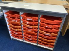 Mobile Filing Tray System (1020 x 480 x 850mm High), 2 x Meeting Tables *1250 x 1250mm), Table, Cabi