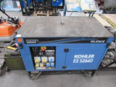 A Kohler SDMO Diesel 10,000E 240 +110V Generator. Please note there is a £10 plus VAT Lift out fee o