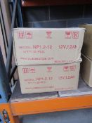 2 x Boxes of Yuasa NP1.2-12 Batteries 20 per box