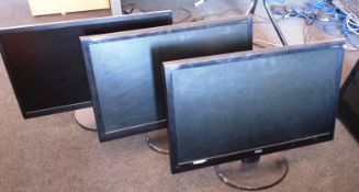 3x AOC monitors