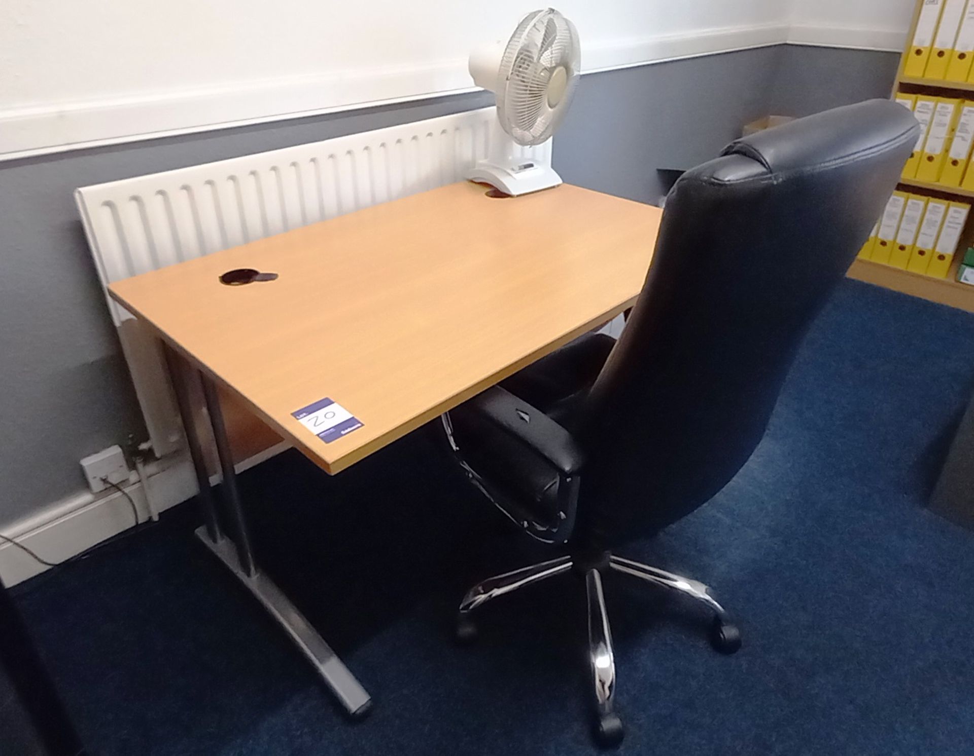 Cantilever desk (1200x800) and leather executive chair