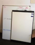 Flip chart stand and whiteboard