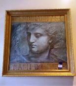 Large wall mounted framed picture depicting Ferdinand V-S-I MAGII-DV-XET (Approx 1500x1500)